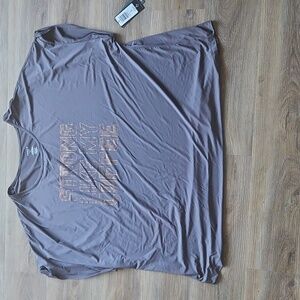 Torrid Active Gray Short Sleeve Tee - Strong Like My Coffee